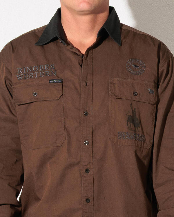 Ringers Western Hawkeye Contrast Colour Work Shirt for Mens