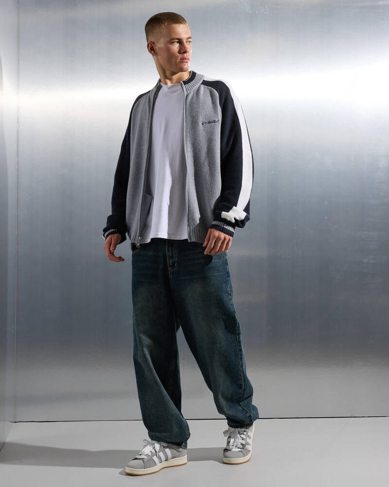 Rusty Sparsity Knitted Bomber for Mens