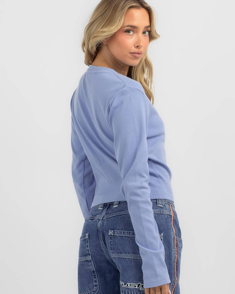 Rusty Rusty Racer Long Sleeve Skimmer T-Shirt for Womens