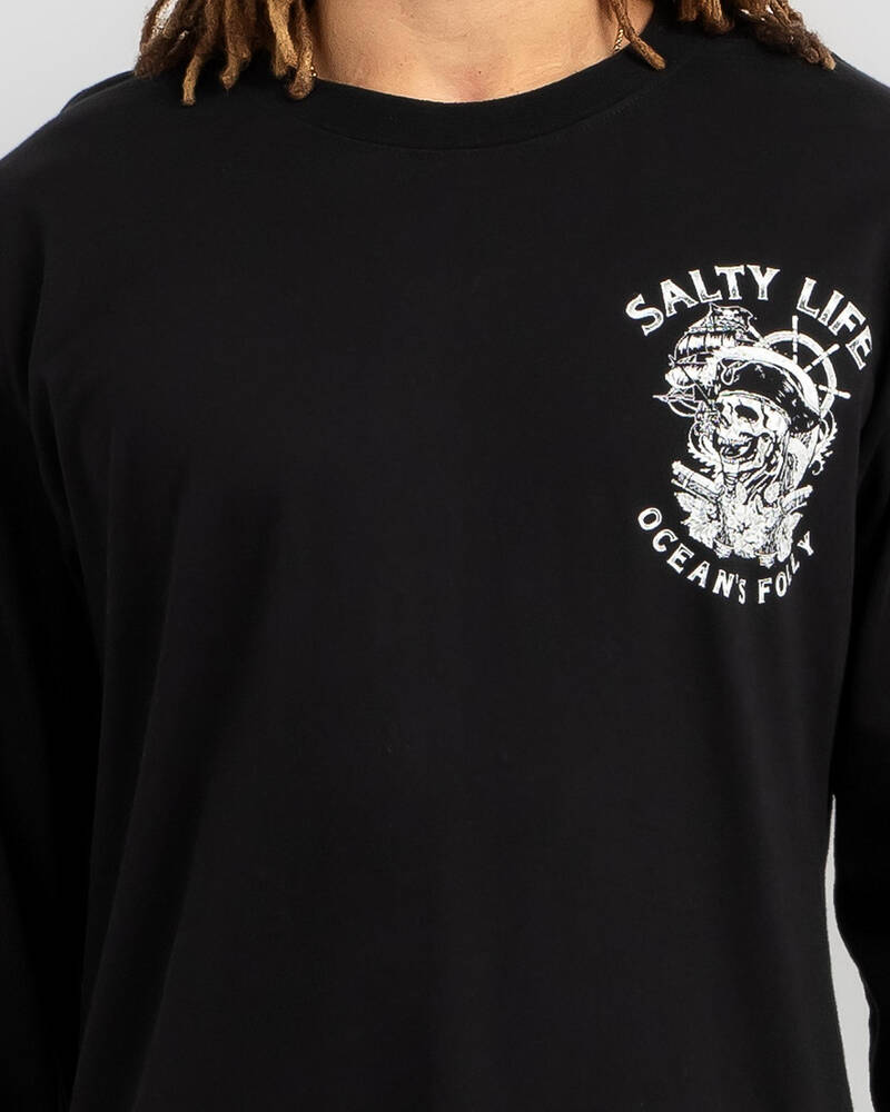 Salty Life Sea Tales Long Sleeve T-Shirt for Mens