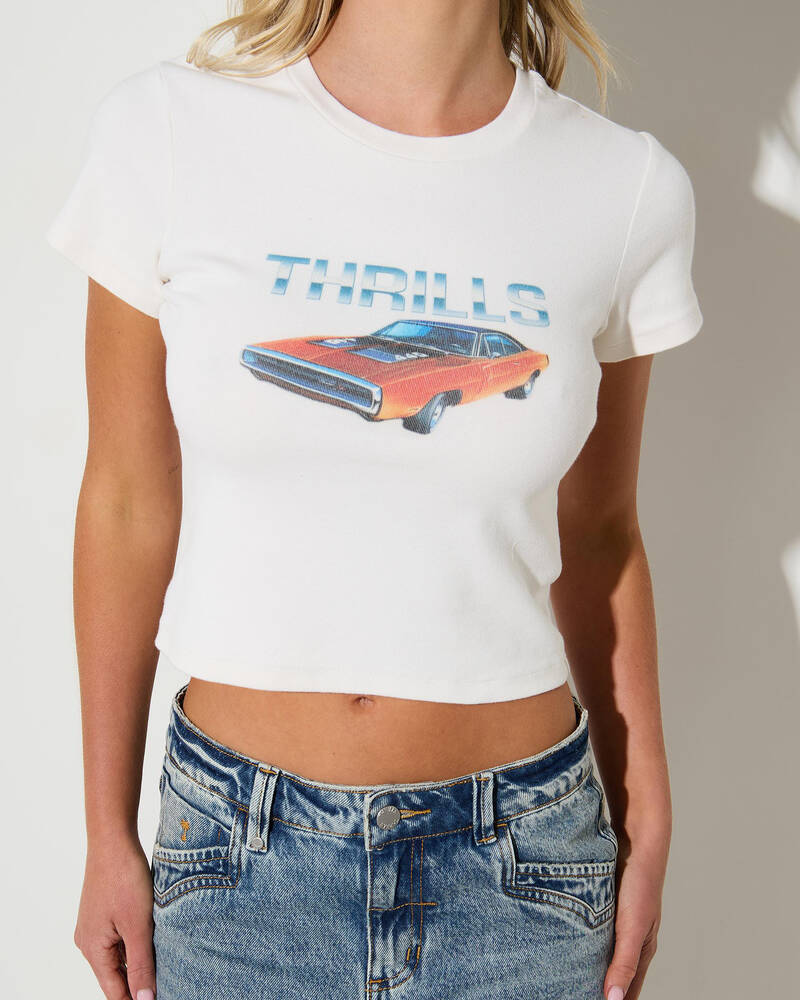 Thrills Infinite Horsepower Mini Tee for Womens