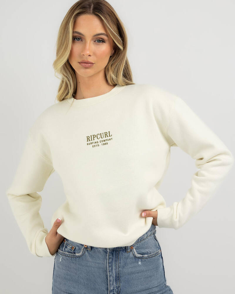 Rip Curl Surf Staple Crewneck Sweatshirt for Womens