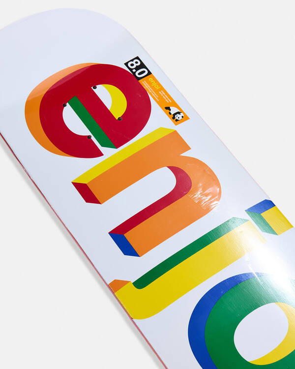 Enjoi Helvetica Neue R7 8.0" Skateboard Deck for Unisex