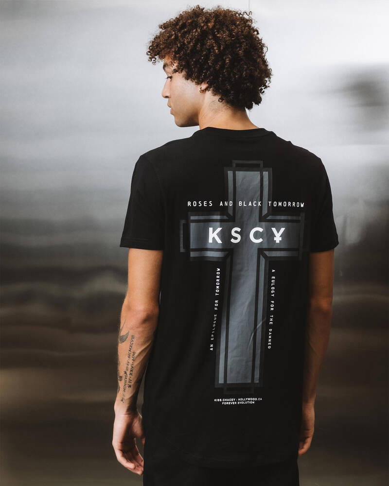 Kiss Chacey Judgement Dual Curved T-Shirt for Mens