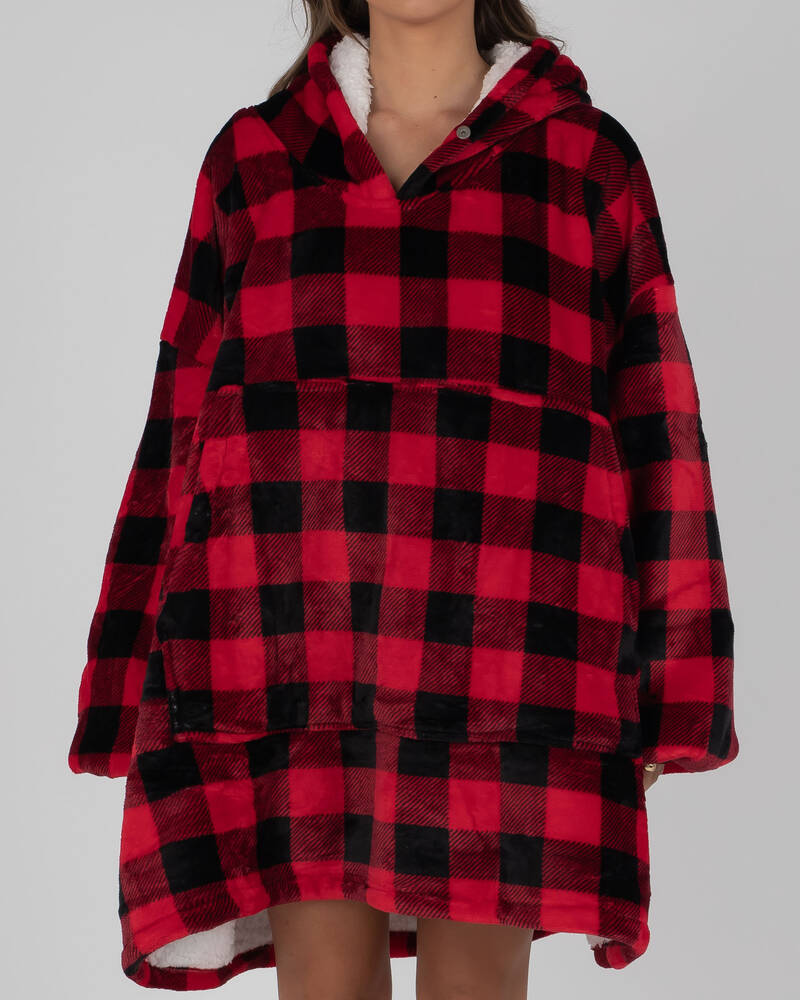 Miscellaneous B.A.S.H Check Oversized Hoodie for Unisex