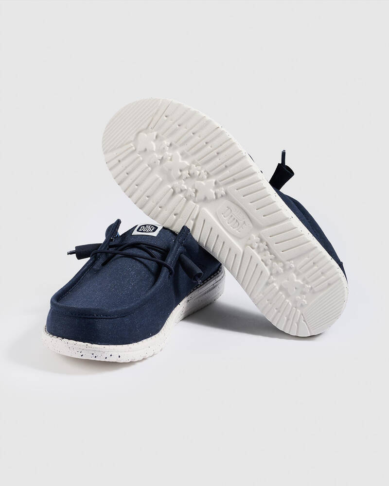 HEYDUDE Wally Slip Stretch Canvas Shoes for Mens