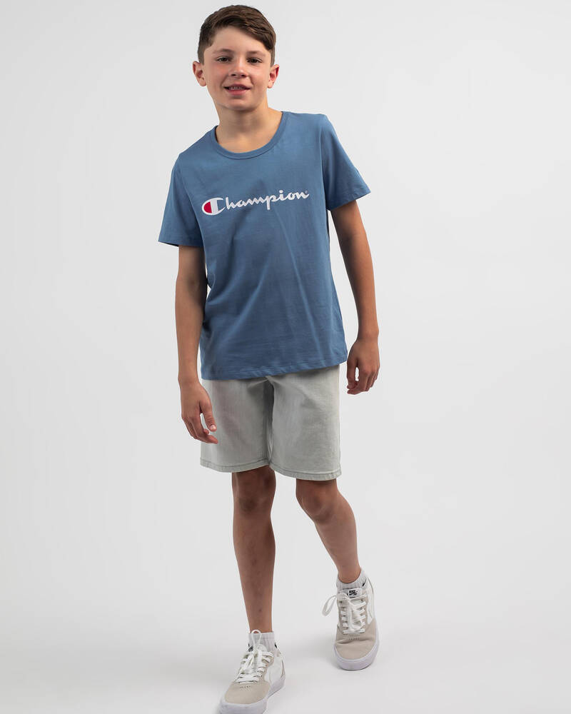 Champion Boys' Script T-Shirt for Mens