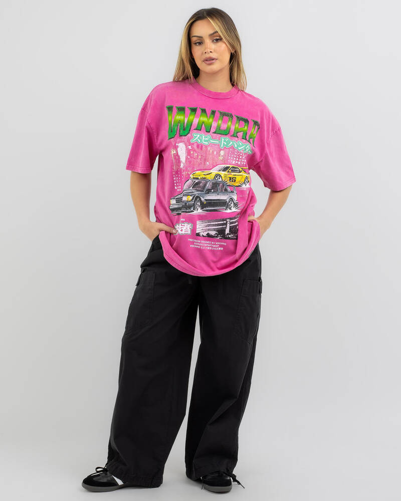 Wndrr Speed Hunter Vintage Fit T-Shirt for Womens