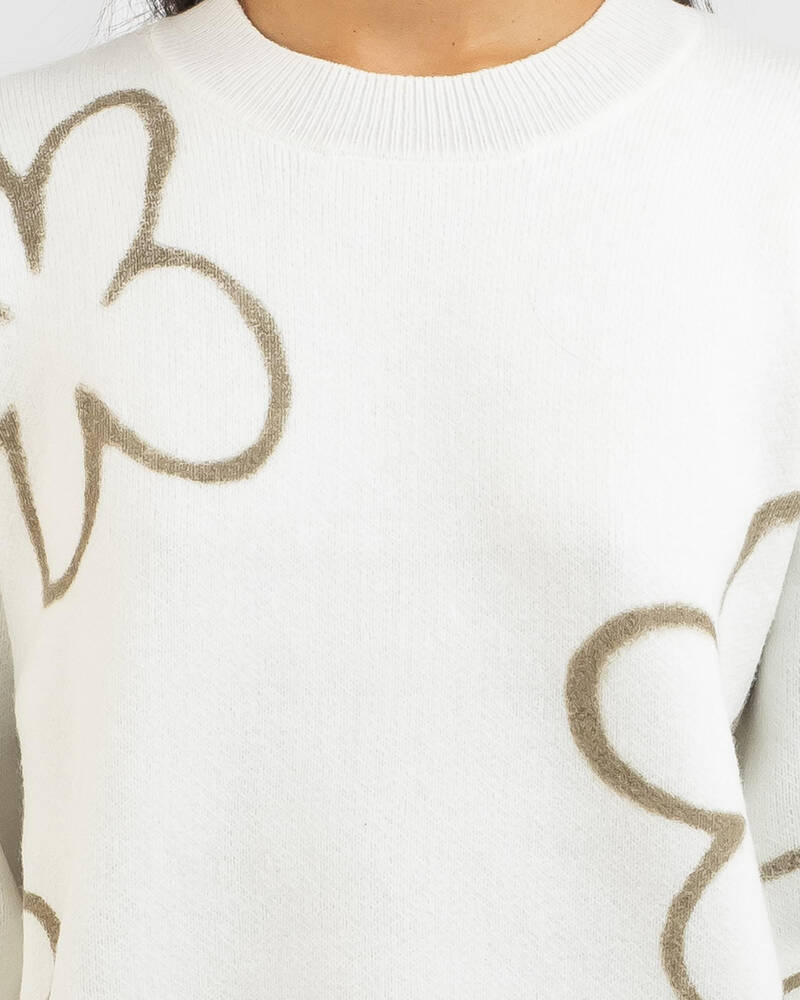 Mooloola Boo Crew Neck Knit Jumper for Womens