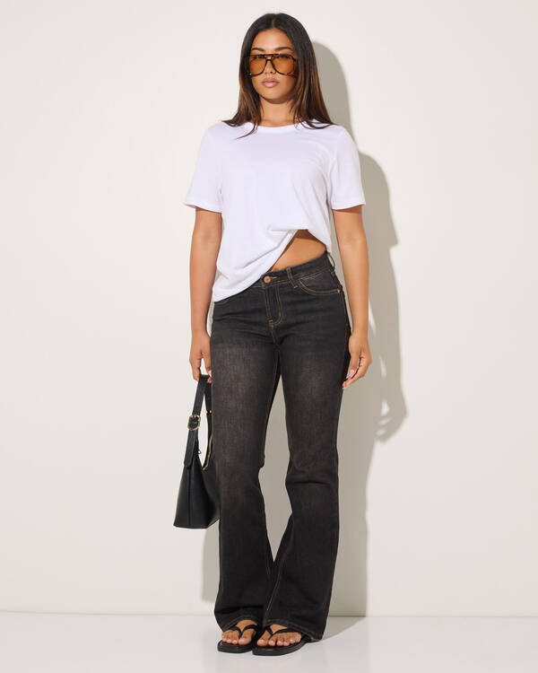 DESU Stratford Low Waist Bootleg Jeans for Womens