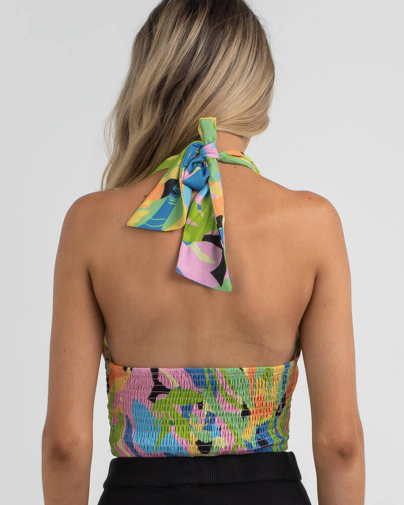 Thanne Work Of Art Halter Top for Womens