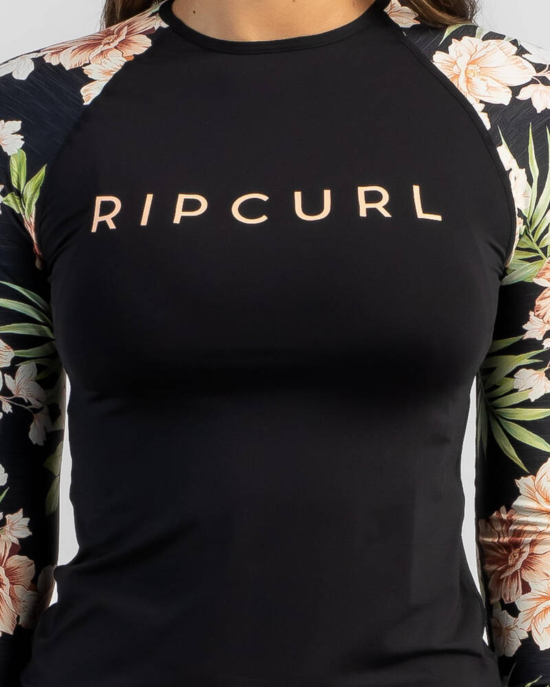 Rip Curl Sol Seeker Relaxed Long Sleeve Rash Vest for Womens