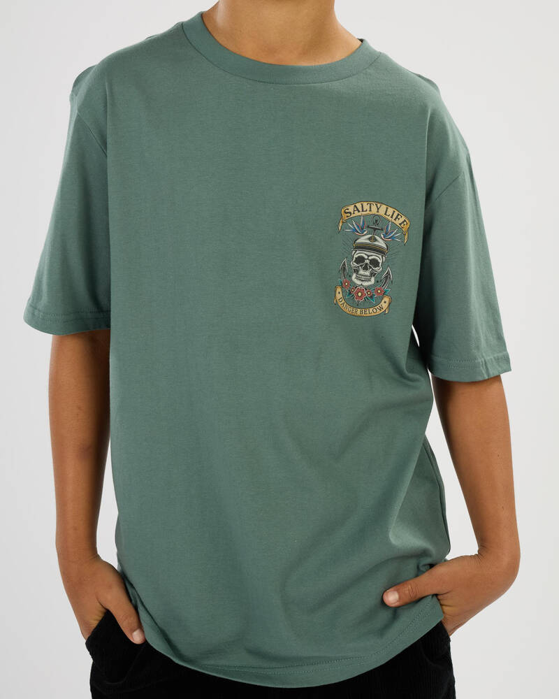 Salty Life Boys' Carrion Crown T-Shirt for Mens