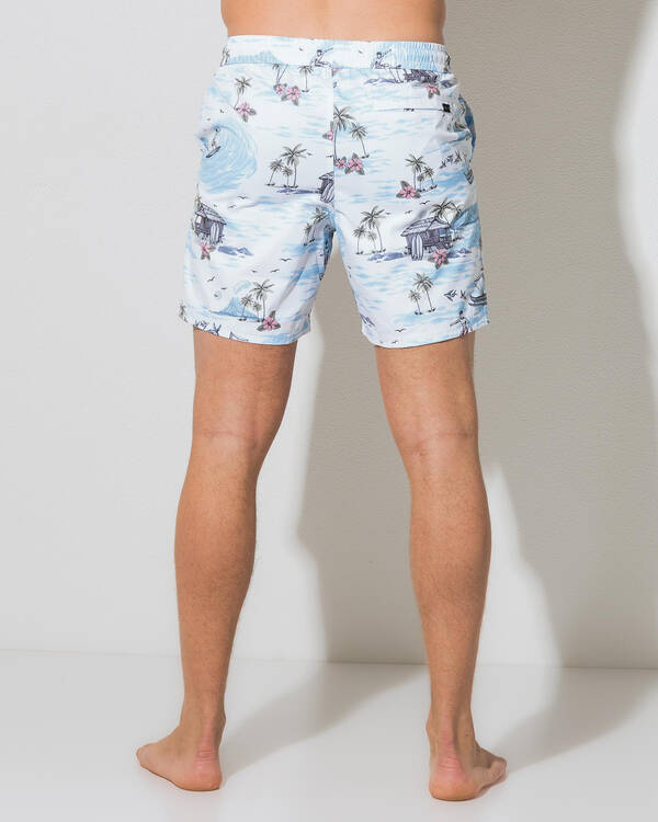Lucid Paradise Point Elastic Waist Board Shorts for Mens