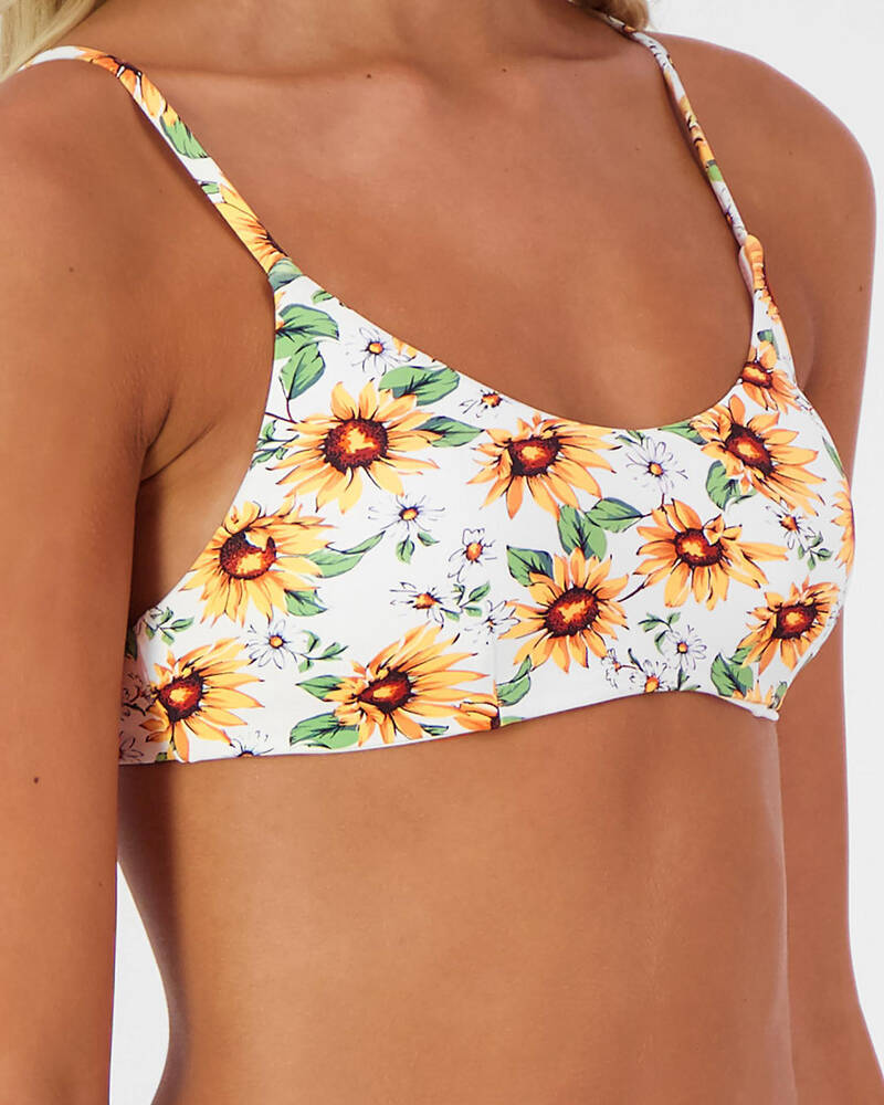 Topanga Sunflower Bikini Top for Womens