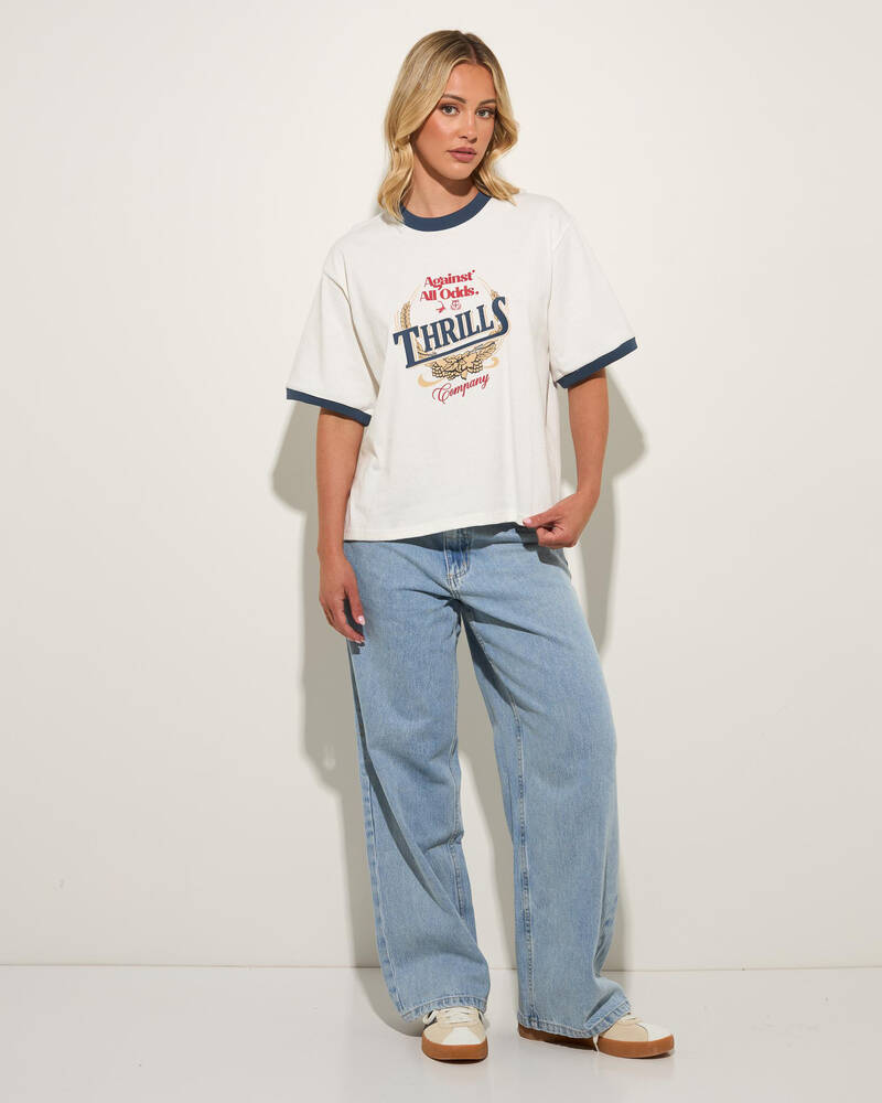 Thrills Never Better Square T-Shirt for Womens