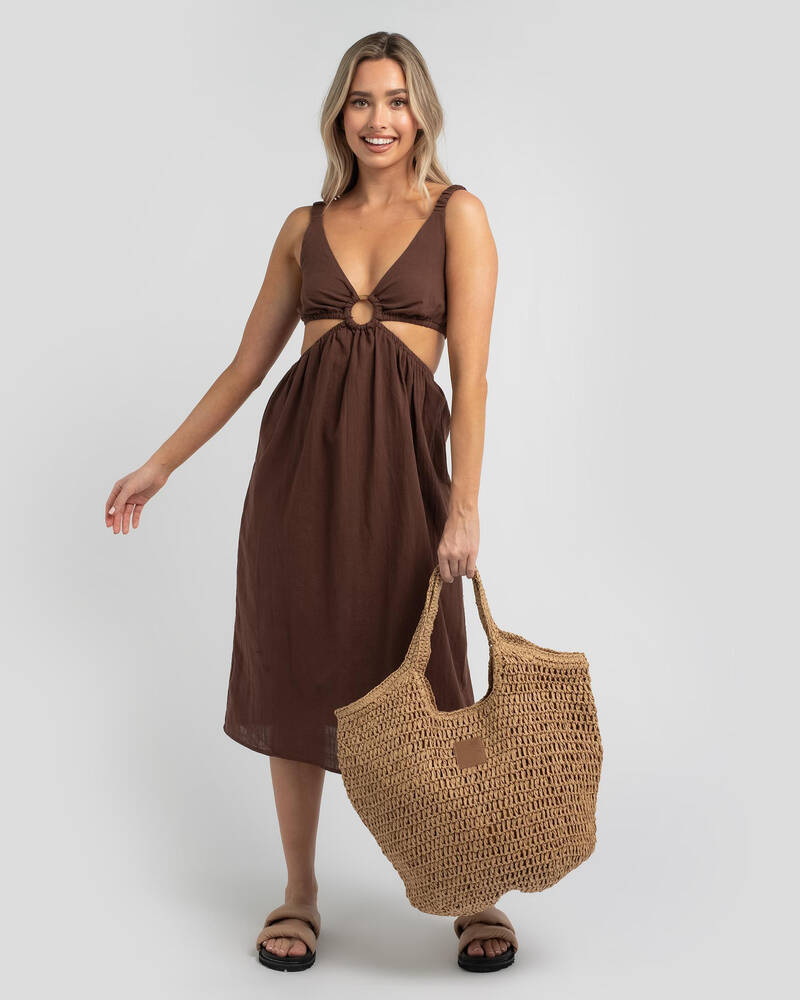 Roxy New Sunshine Straw Bag for Womens