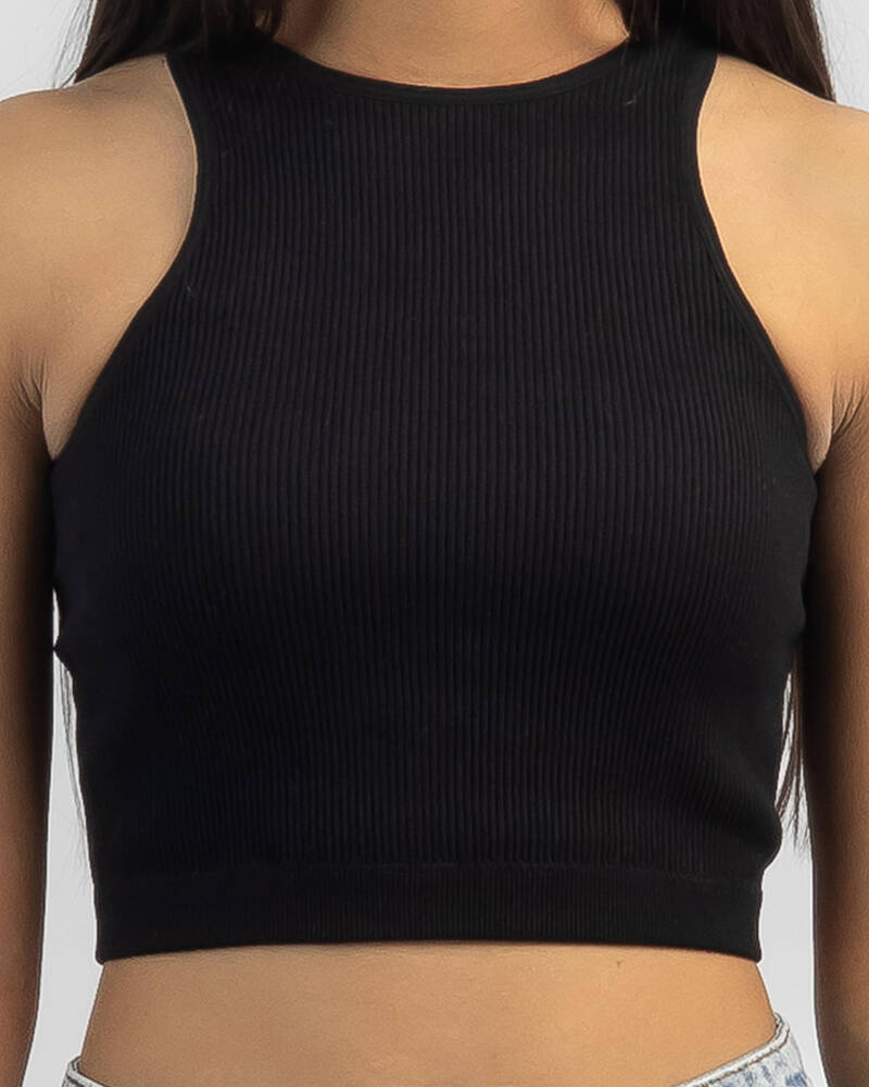 Mooloola Girls' Basic Seamfree High Neck Tank Top for Womens