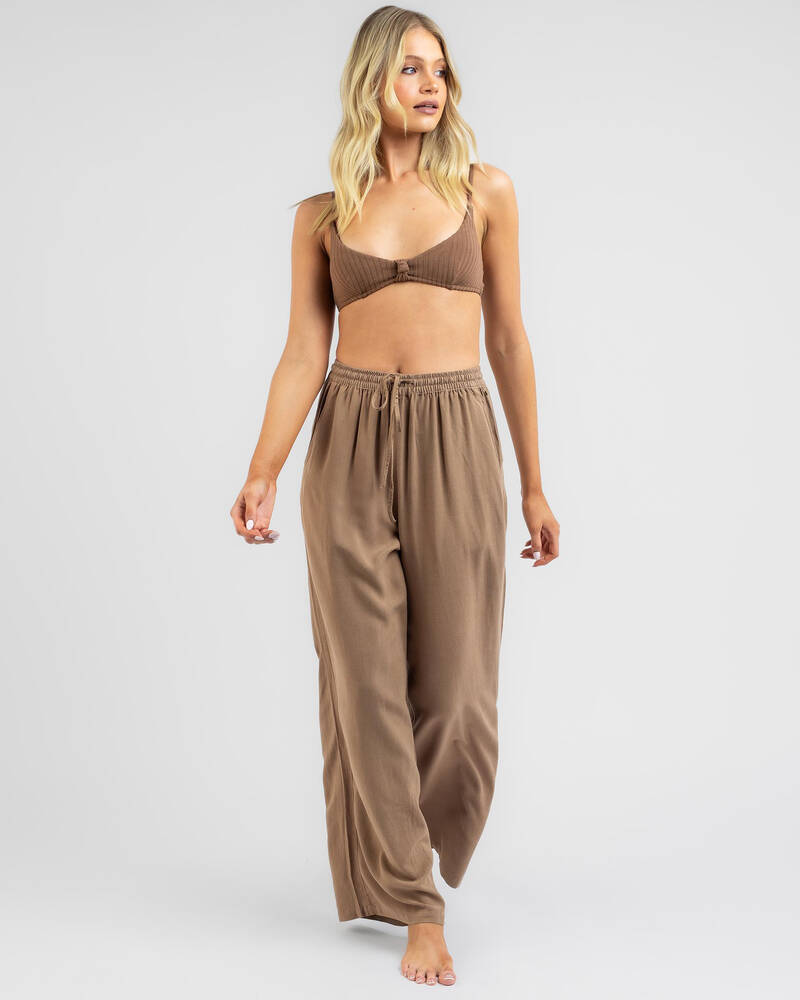 Shop Rusty Saltwater Beach Pants In Cocoa Brown Fast Shipping & Easy