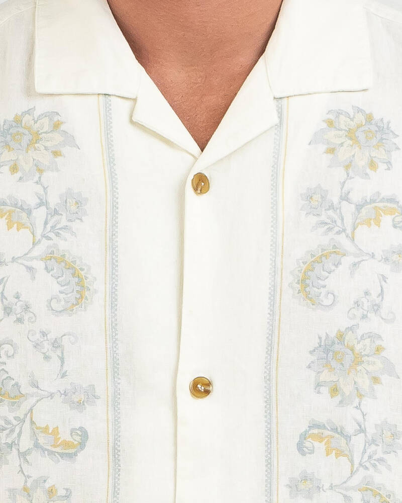 Rhythm Cairo Cuban Linen Short Sleeve Shirt for Mens