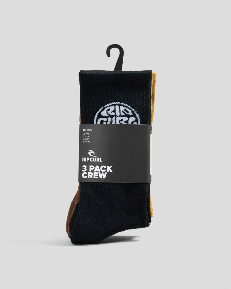 Rip Curl Wetty Crew Socks 3 Pack for Mens