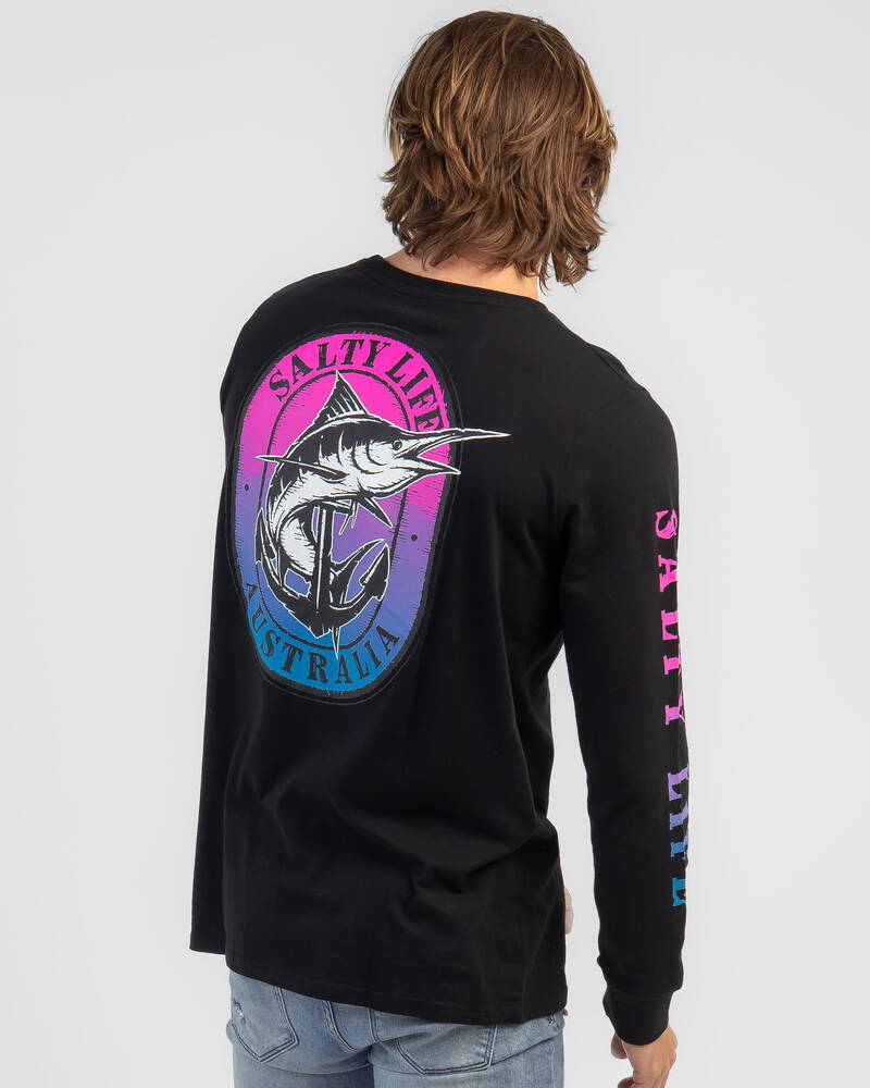 Salty Life Cheers Long Sleeve T-Shirt for Mens