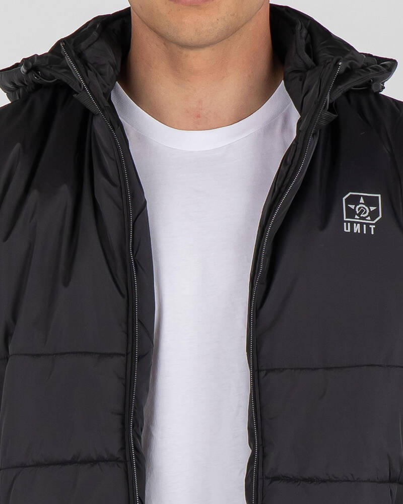 Unit Puffer Hooded Jacket for Mens