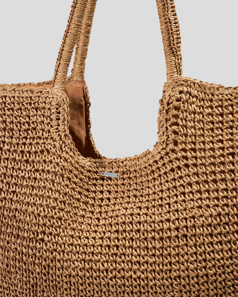 Roxy Coconut Pie Straw Bag for Womens