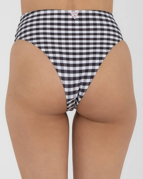 GUESS Gingham Bikini Bottom for Womens