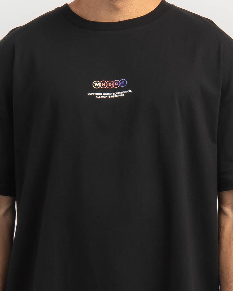 Wndrr Cross Check Box Fit T-Shirt for Mens