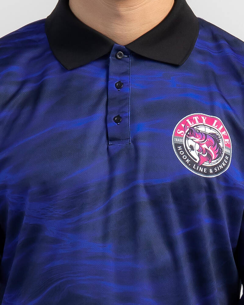 Salty Life Hooked Fishing Shirt for Mens