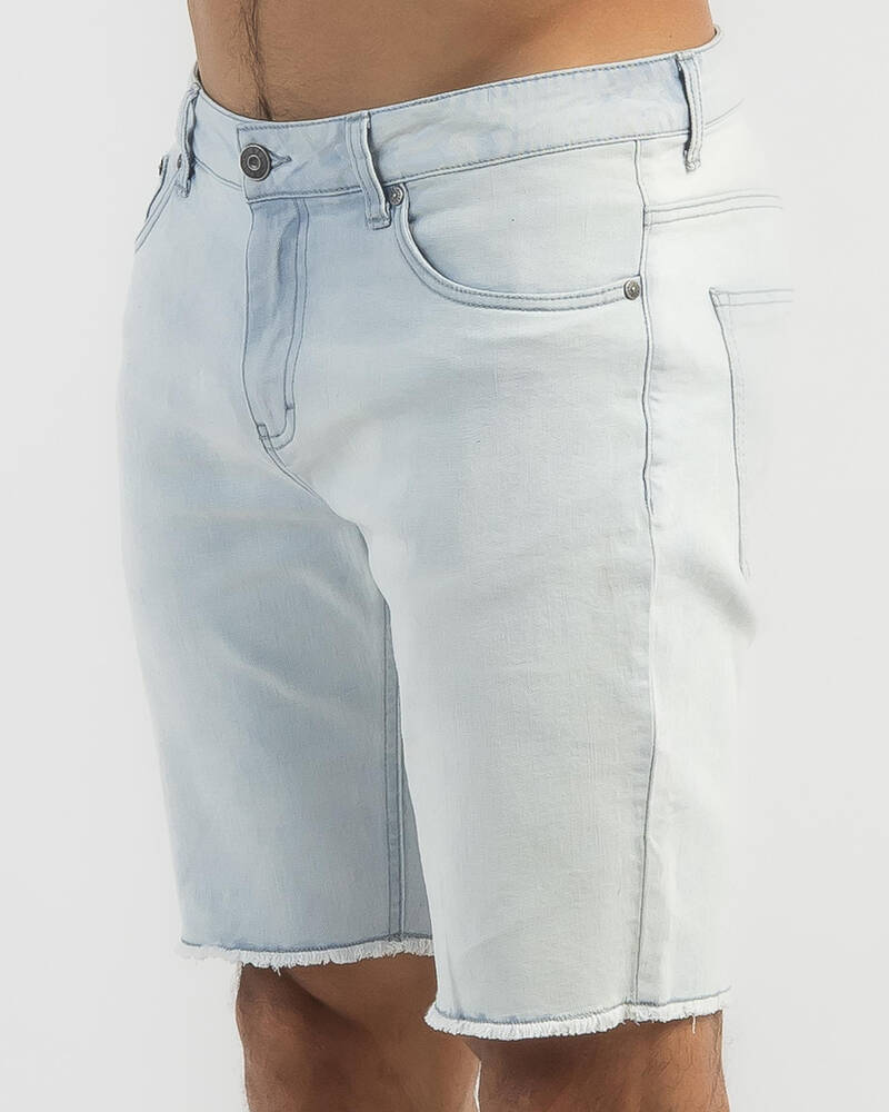 Lucid Phrase Denim Shorts for Mens