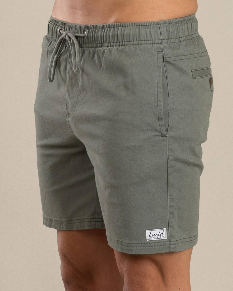 Lucid Urbane Elastic Waist Shorts for Mens
