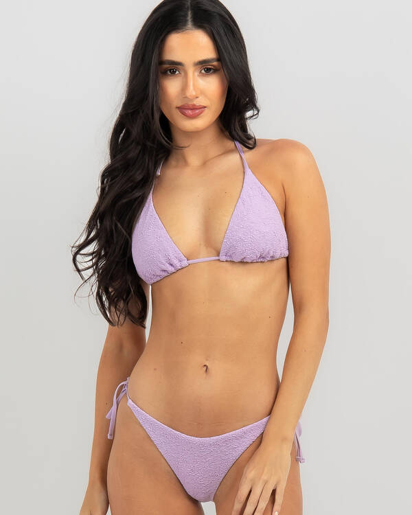 Rusty Sandalwood Midi Side Tie Bikini Bottom for Womens