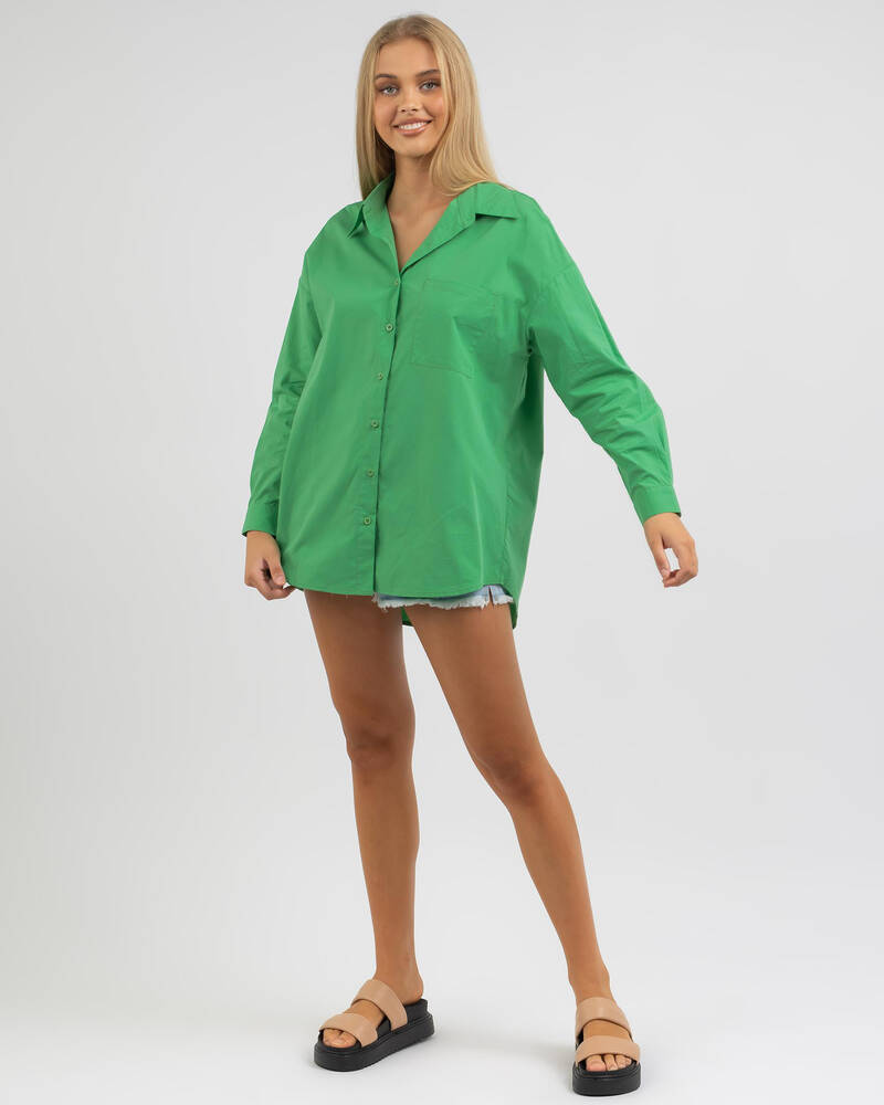 Ava And Ever Material Girl Shirt for Womens