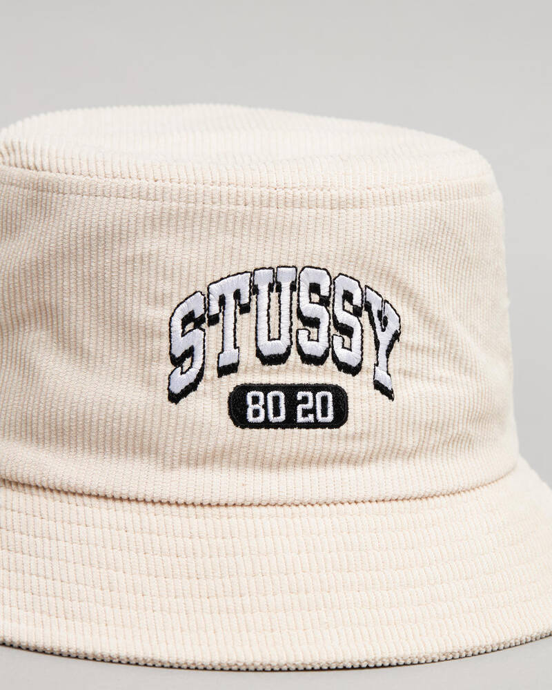 Stussy College Cord Bucket Hat for Womens