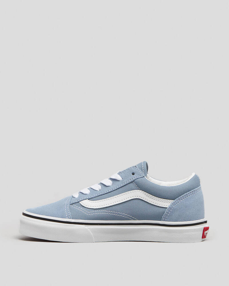 Shop Vans Junior Boys' Old Skool Shoes In Colour Theory Ashley Blue