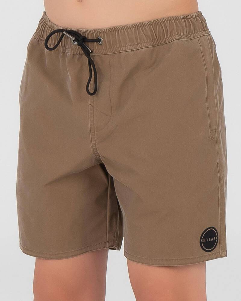 Skylark Boys' Reef Elastic Waist Shorts for Mens