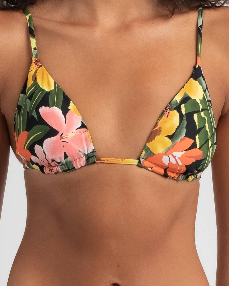 Volcom Dot The Island Reversible Sliding Triangle Bikini Top for Womens