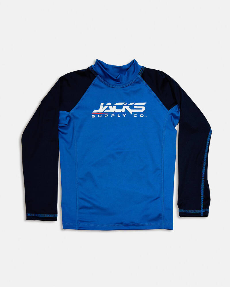 Jacks Toddlers' Fleet Long Sleeve Rash Vest for Mens