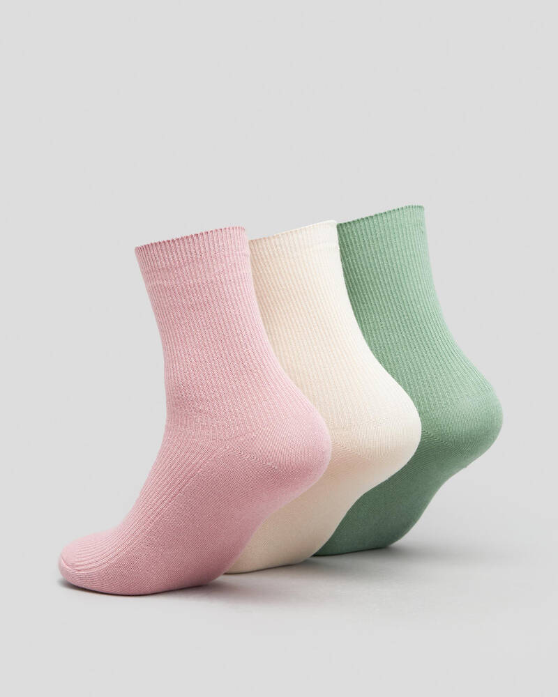 Stussy Womens Designs Rib Sock Pack for Womens