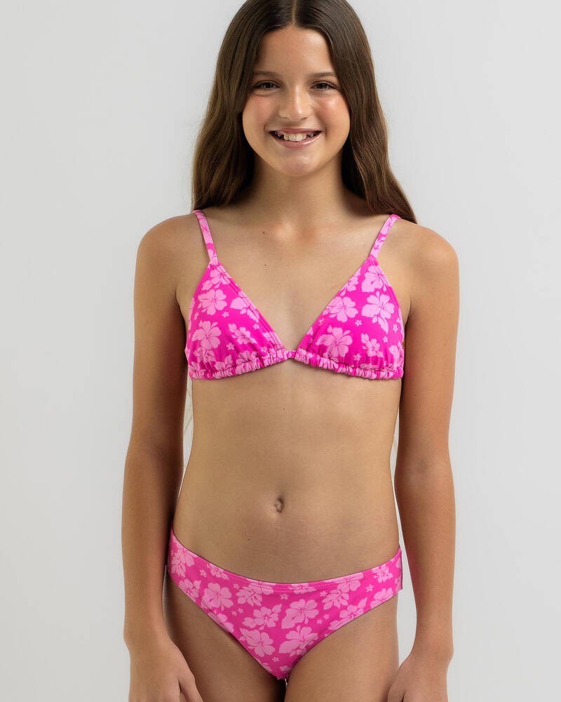 Kaiami Girls' Malibu Beach Triangle Bikini Set for Womens