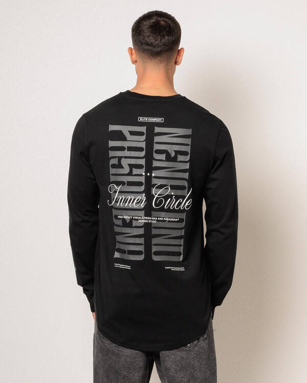 Nena & Pasadena Dynamic Dual Curved Long Sleeve T-Shirt for Mens