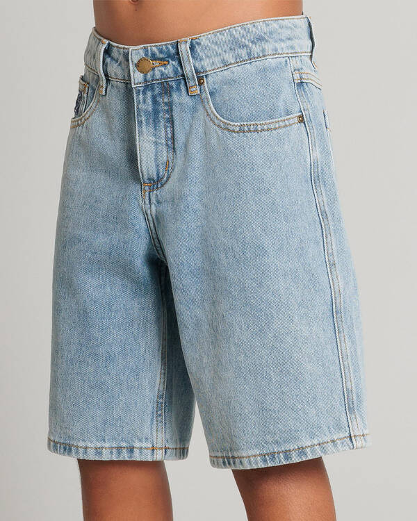 Rip Curl Boys' Hyped Up Denim Walk Shorts for Mens