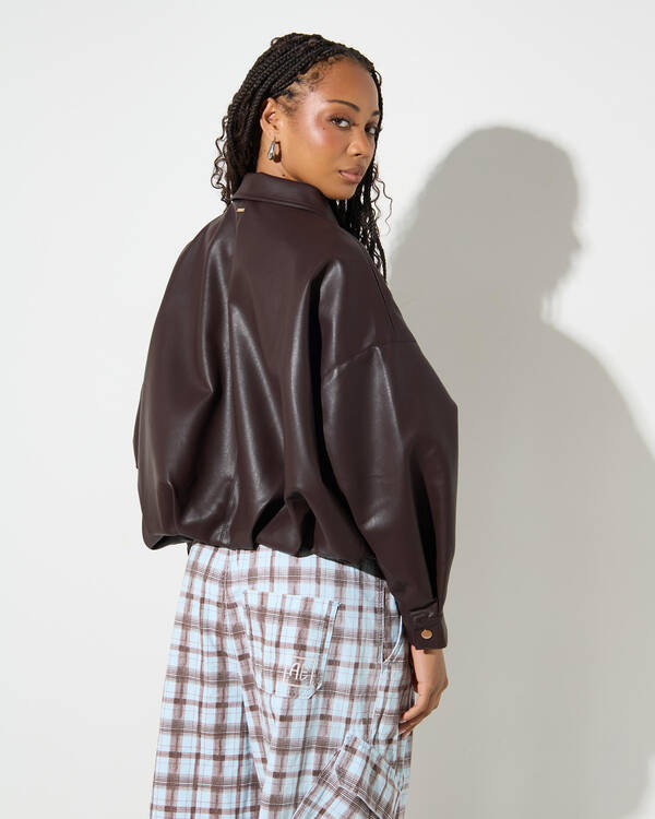 Ava And Ever Frankie Faux Leather Jacket for Womens
