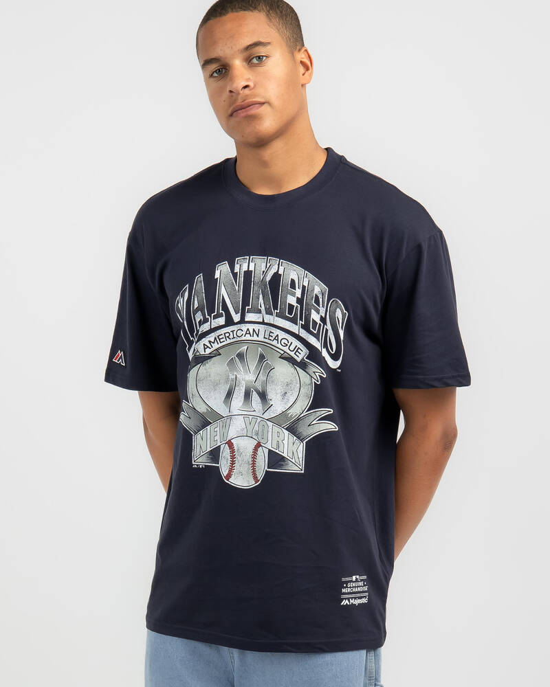 Majestic NY Yankees Vintage Banner T-Shirt for Mens
