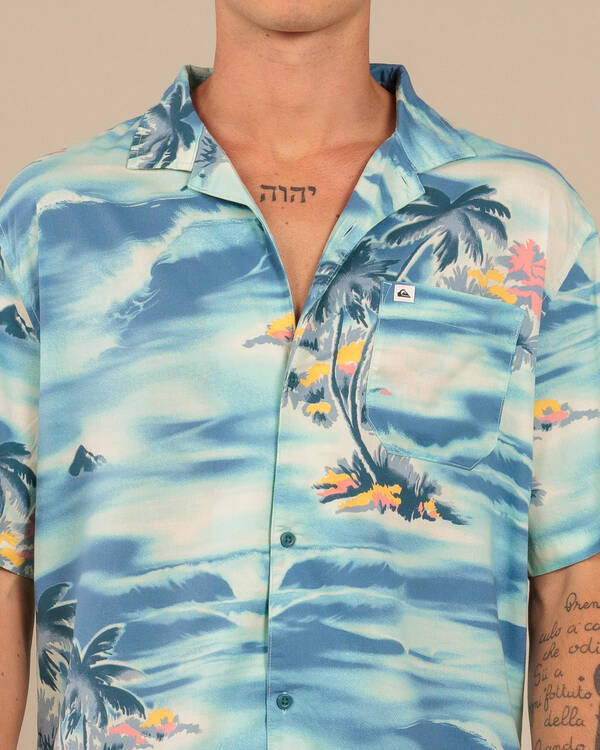 Quiksilver Beach Club Casual Short Sleeve Shirt for Mens