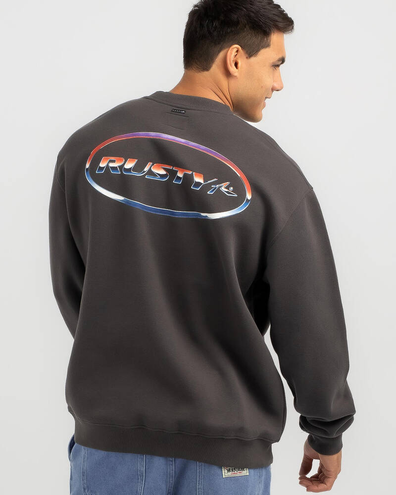 Rusty Chromatose Relaxed Crewneck for Mens