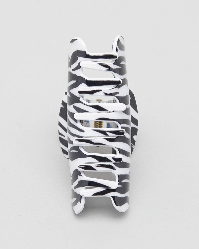 Karyn In LA Zebra Hair Claw Clip for Womens