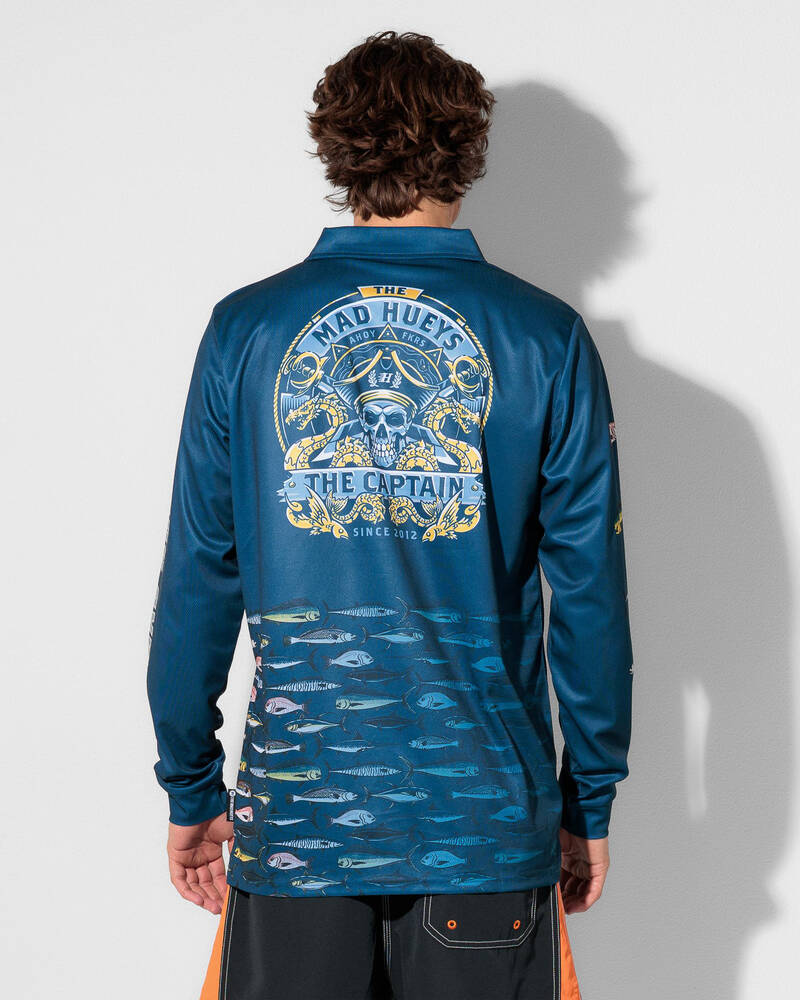 The Mad Hueys Dragons Captain Fishing Shirt for Mens